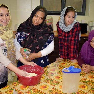Kochprojekt mit afghanischen Frauen